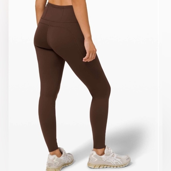 Lululemon 2 Fast + Free High-Rise 28" Non-Reflective Brushed Nulux Brown Earth - Picture 12 of 15